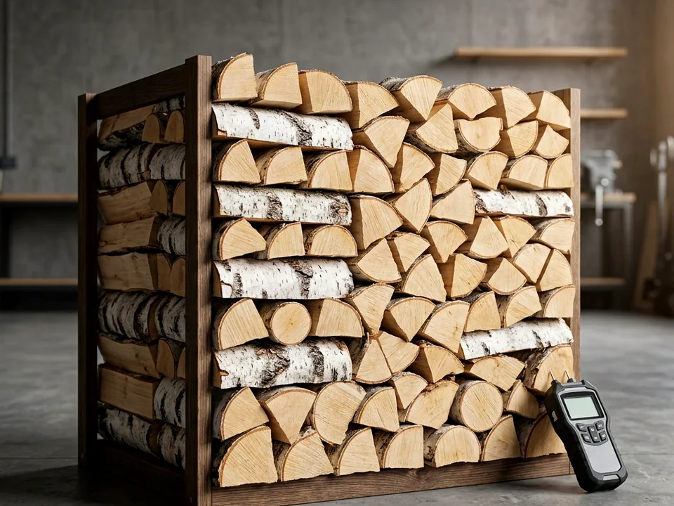 Ракурс 2: Берёзовые дрова камерной сушки